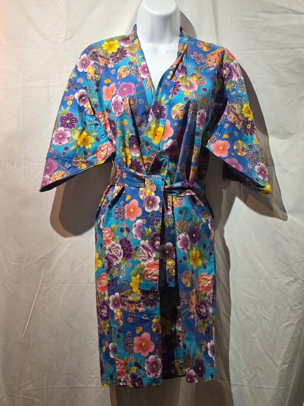 Authentic Vintage Japanese Kimono Yukata Kyoto – 100% Cotton (Pristine)